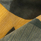 Modern Abstract Geometric Yellow & Grey Area Rug