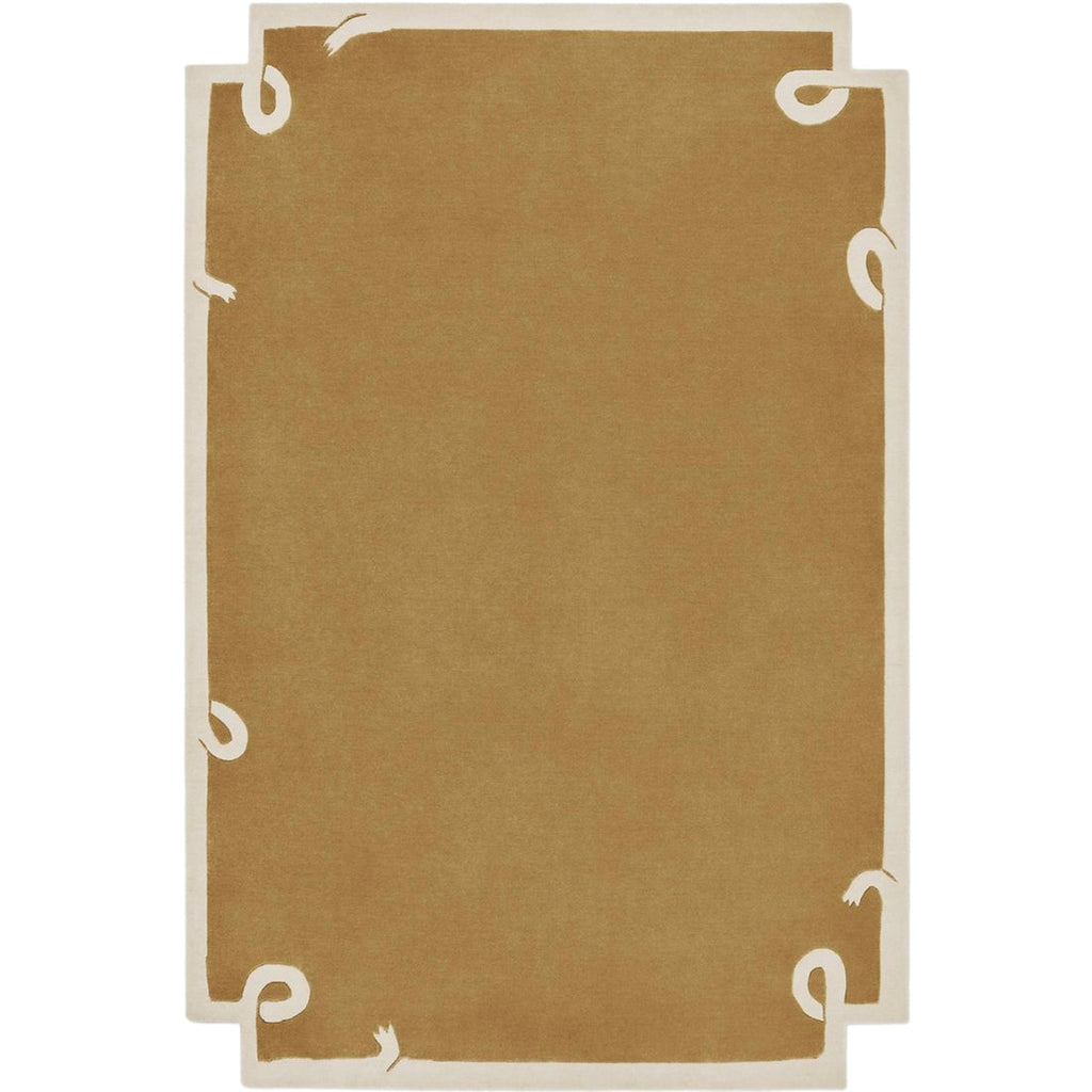 Mustard Gold Border Rug