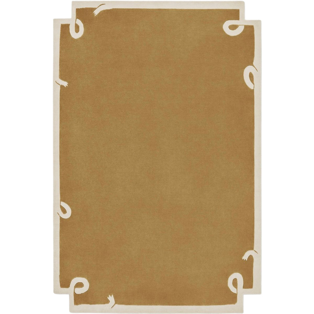 Mustard Gold Border Rug