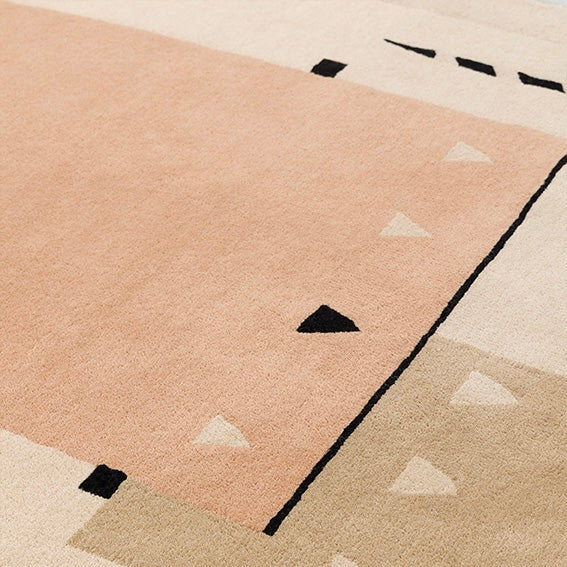 Beige & Terracotta Traditional Rug