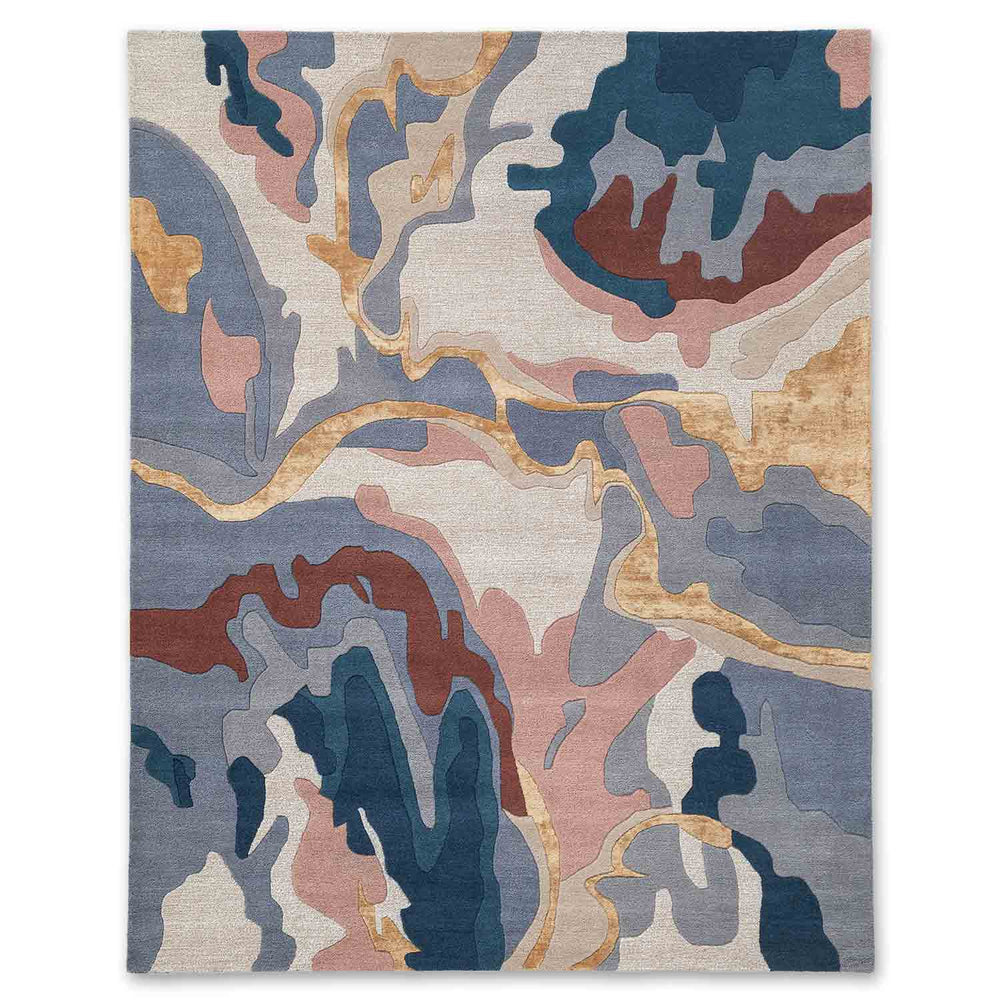 Artisan Flow Abstract Multicolor Rug
