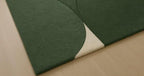 Emerald Curve Abstract Rug