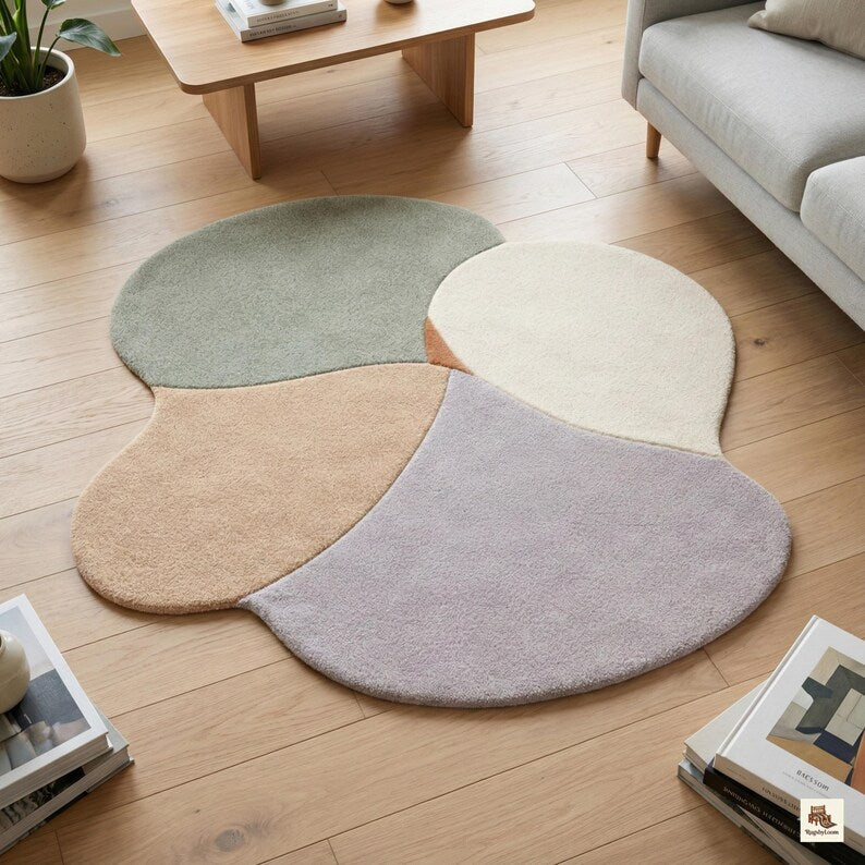 Pastel Pebble Unshaped Rug