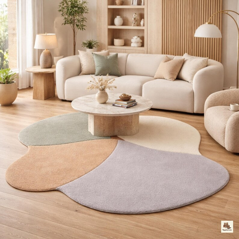 Pastel Pebble Unshaped Rug