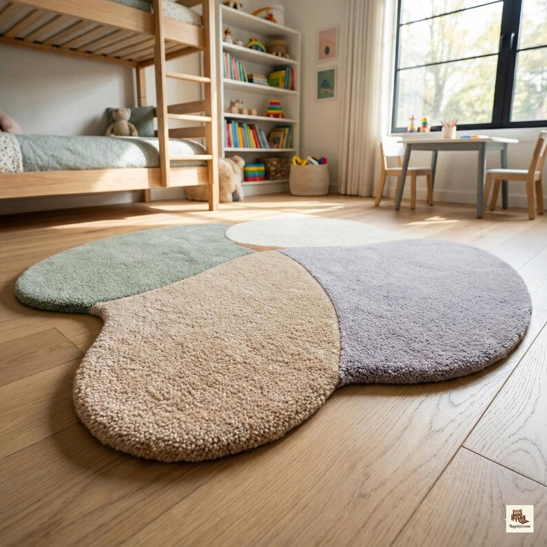 Pastel Pebble Unshaped Rug