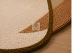 Beige & Terracotta Organic Abstract Rug