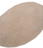 Beige Organic Abstract Rug