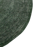 Deep Forest Green Organic Abstract Rug
