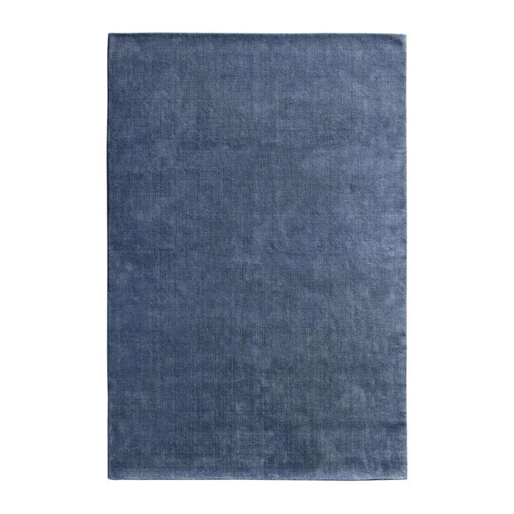 Solid Slate Blue Rug