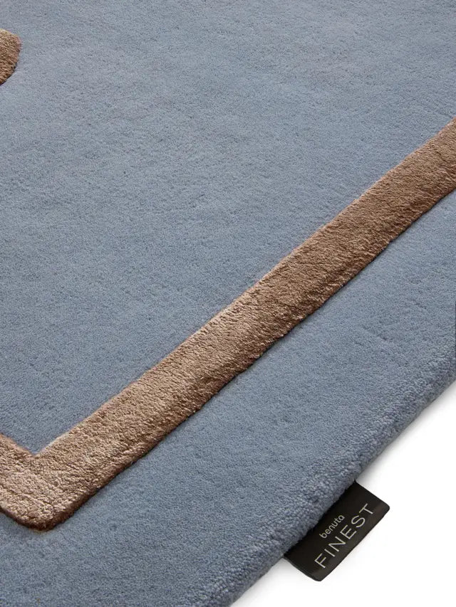 Floral Border abstract Rug
