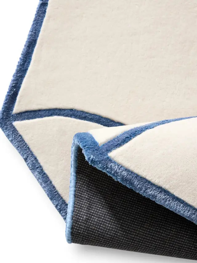 Abstract Wave Wool Rug