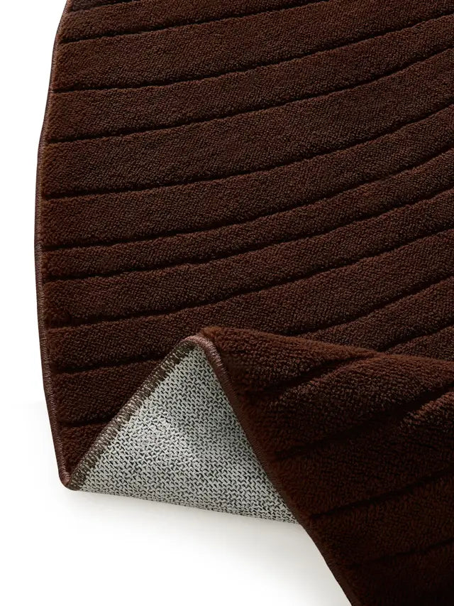 Deep Cocoa Organic Contour Rug