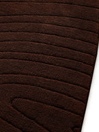 Deep Cocoa Organic Contour Rug