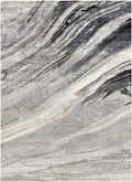 Marble Flow Grey Rug