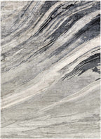 Marble Flow Grey Rug