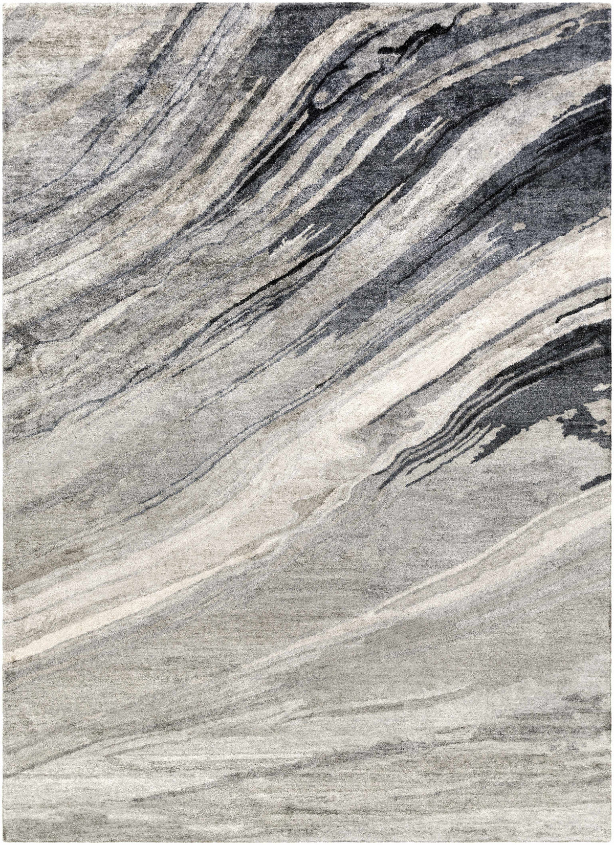 Marble Flow Grey Rug