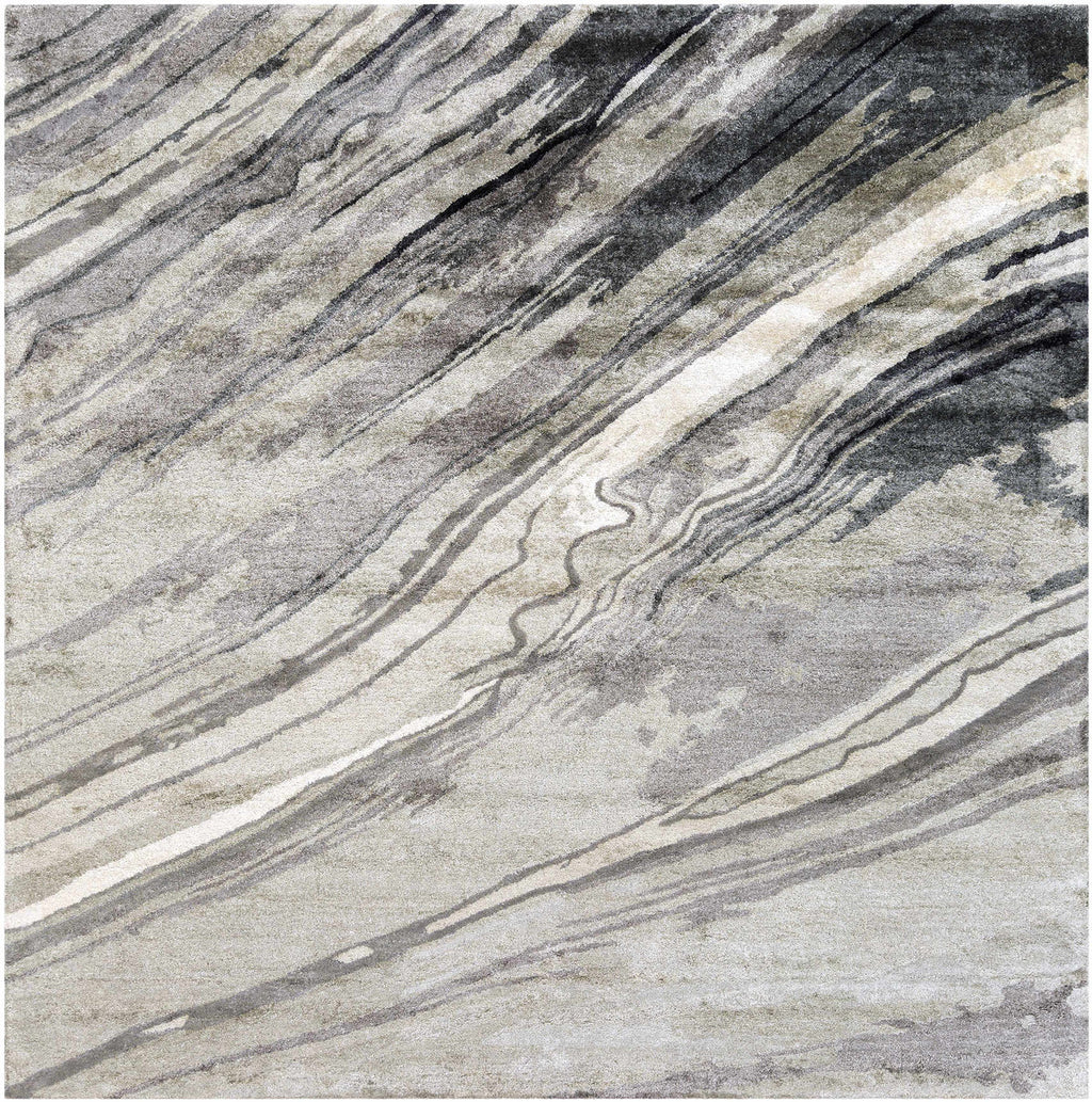 Marble Flow Grey Rug
