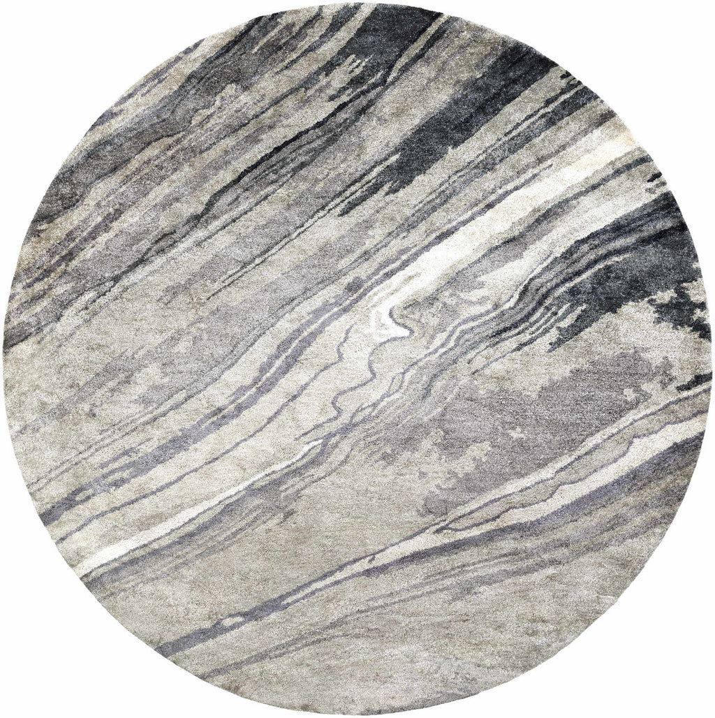 Marble Flow Grey Rug