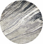 Marble Flow Grey Rug