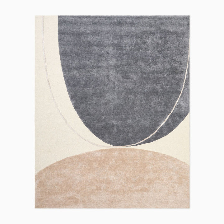 Grey & Beige abstract Rug