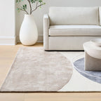 Grey & Beige abstract Rug