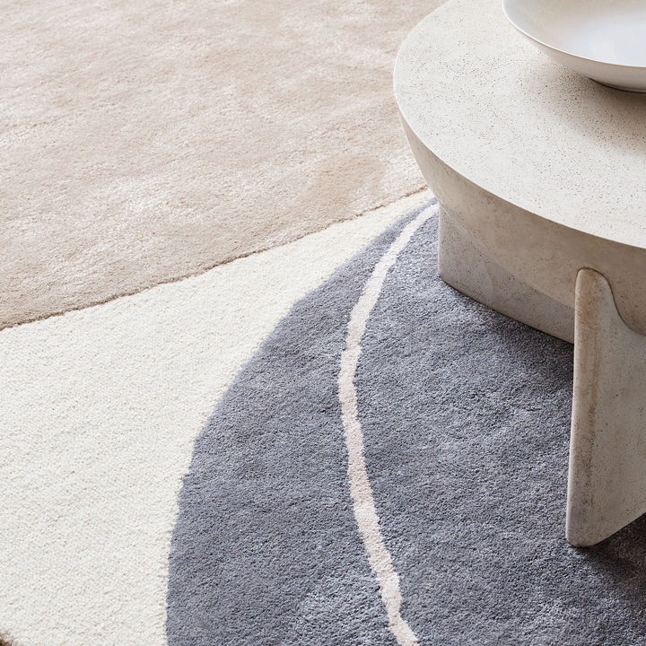 Grey & Beige abstract Rug