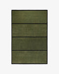 Olive Green Modern Panel Rug