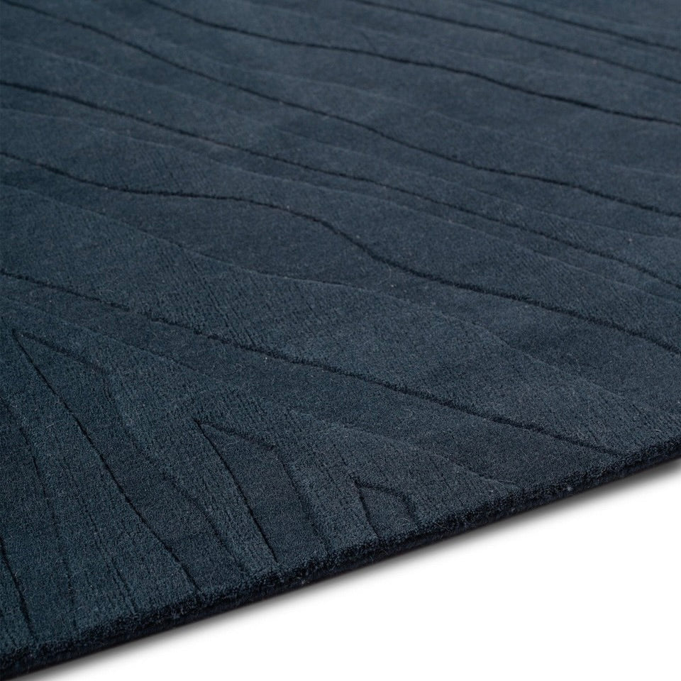 Midnight Blue Solid Rug