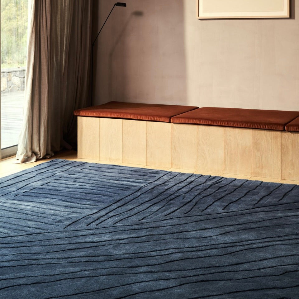Midnight Blue Solid Rug