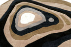Earth Layers Abstract Unshaped Rug