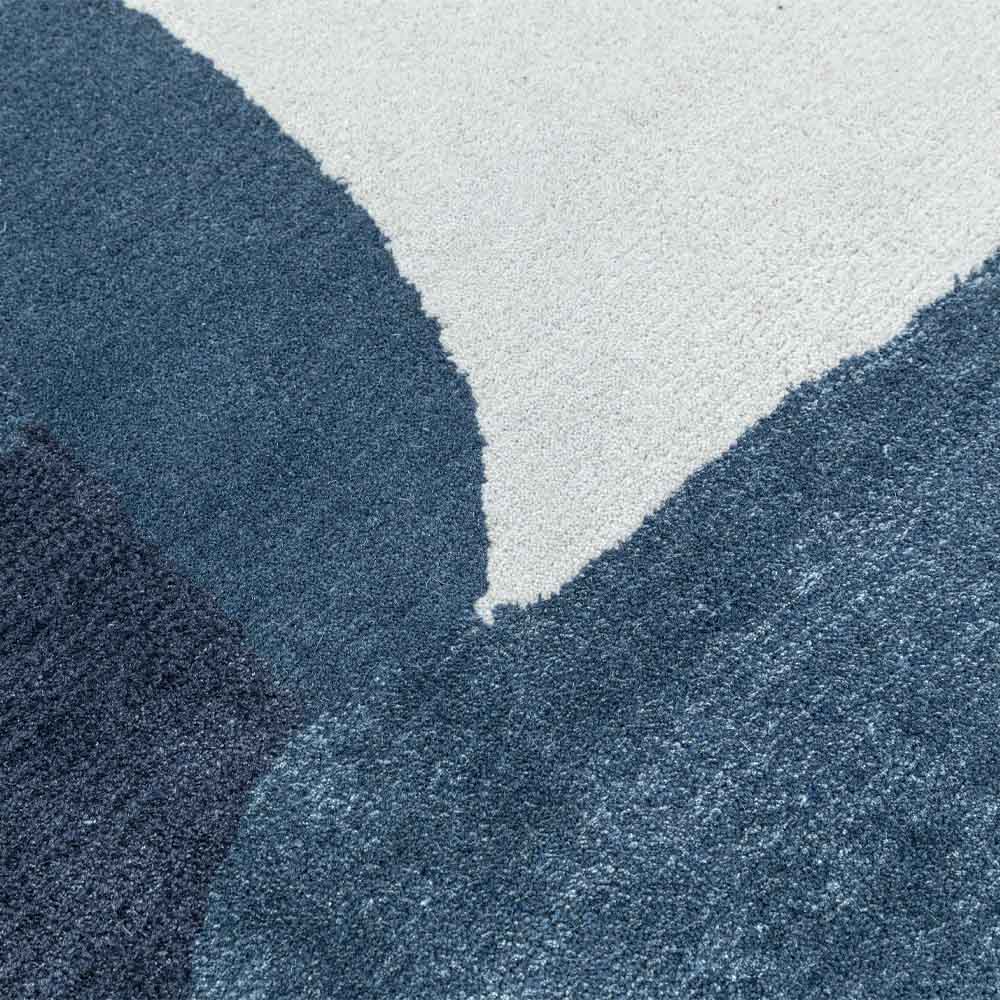 Modern Black & Navy Rug