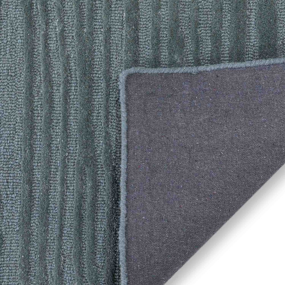 Modern Blue Grey Textured Abstract Area Rug