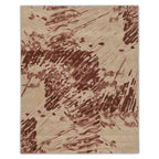 Rustic Rose Abstract Wool Rug