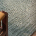 Modern Blue Grey Textured Abstract Area Rug