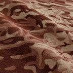 Rustic Rose Abstract Wool Rug
