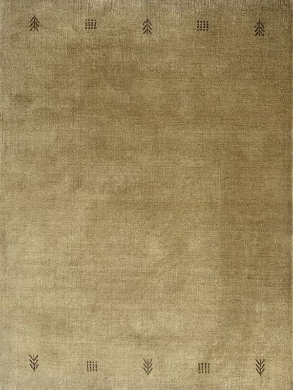 Olive Beige Minimalist Rug