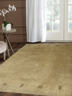 Olive Beige Minimalist Rug