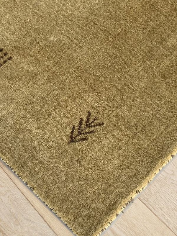 Olive Beige Minimalist Rug