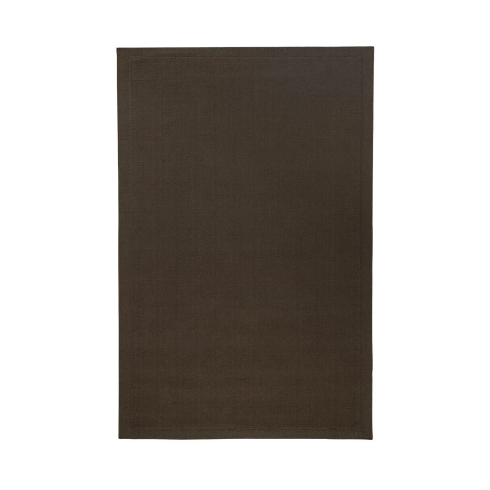 Solid Dark Brown Rug