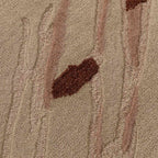 Rustic Rose Abstract Wool Rug