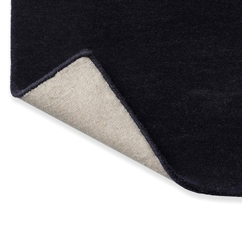 Modern Black Abstract Geometric Rug