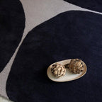 Modern Black Abstract Geometric Rug