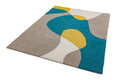 Abstract Teal Rug