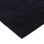 Modern Black Abstract Geometric Rug
