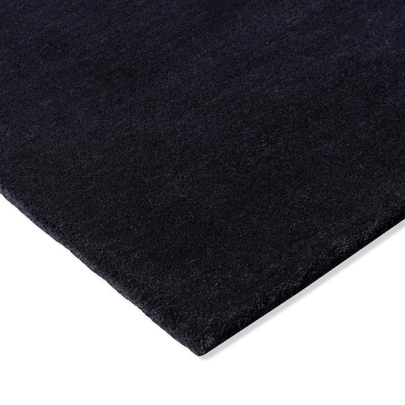 Modern Black Abstract Geometric Rug