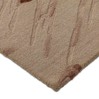 Rustic Rose Abstract Wool Rug