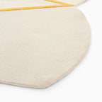 Gold Geometric Wool Rug