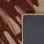 Rustic Rose Abstract Wool Rug