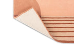 Minimal Peach Abstract Geometric Rug