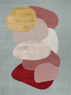 Abstract Color Block Geometric Rug